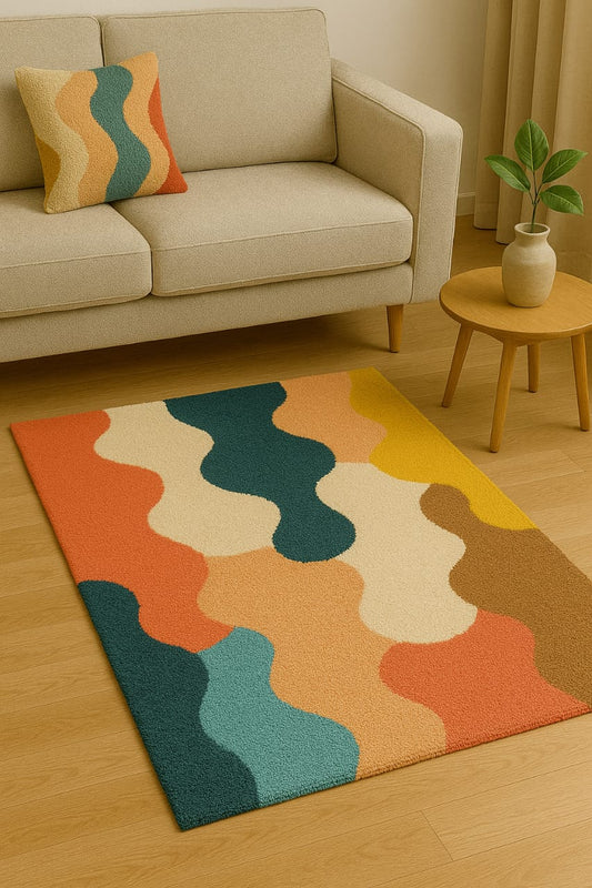 Handtufted pure woollen carpets