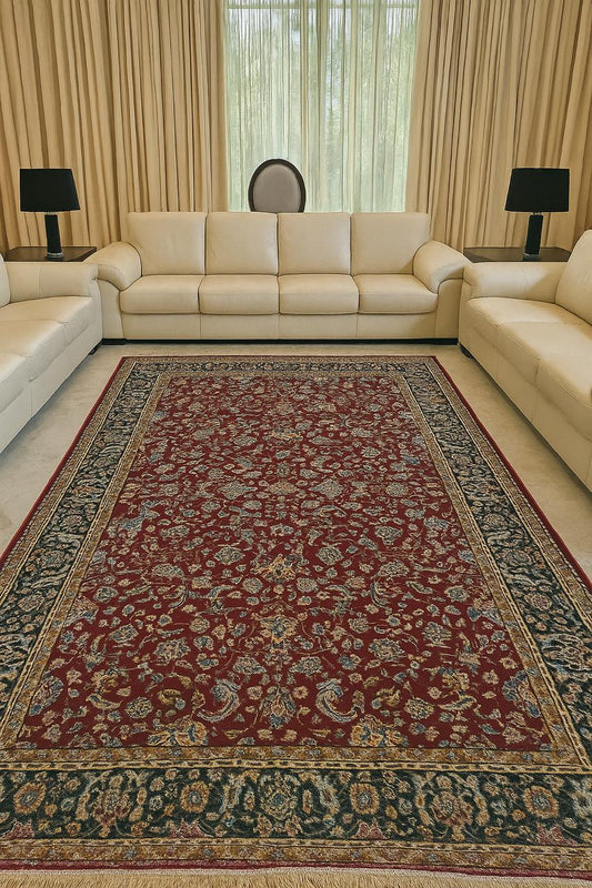 Kashmiri silk carpet