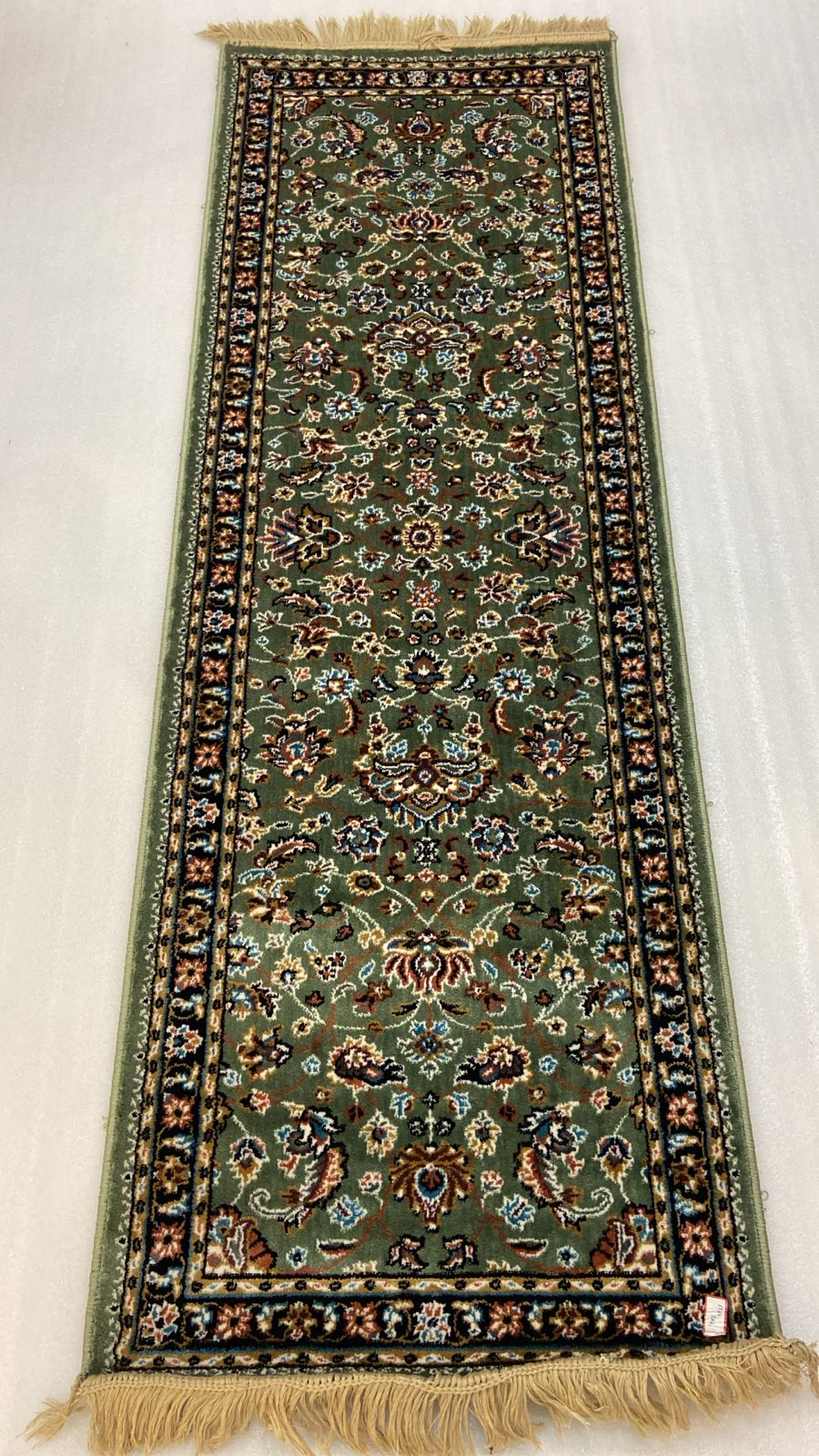 Kashmir silk carpets green