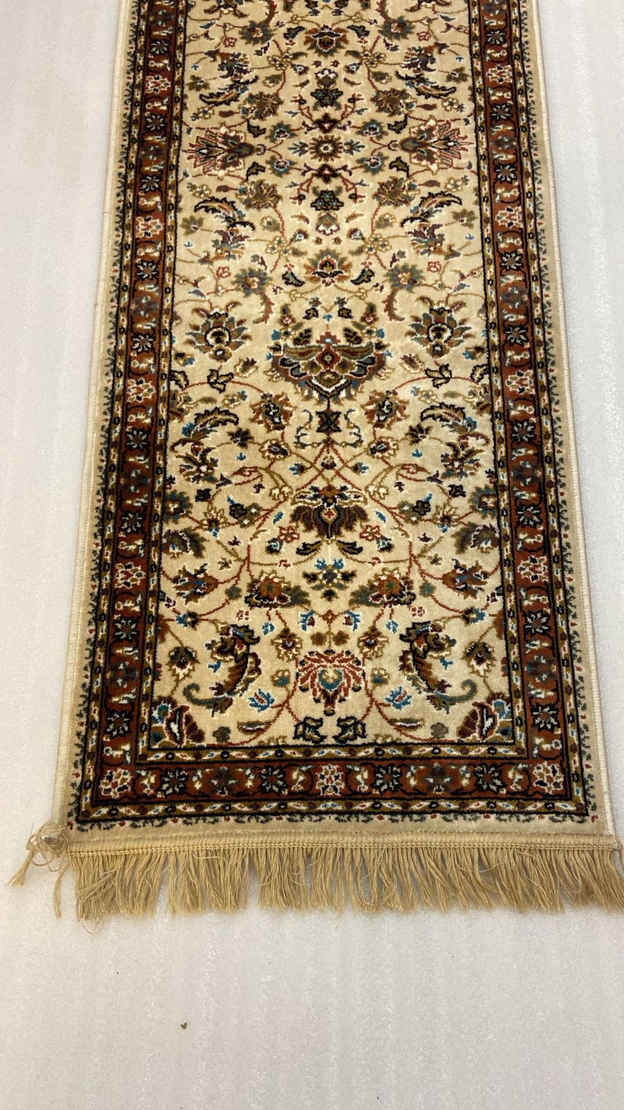 Kashmiri silk carpets ivory