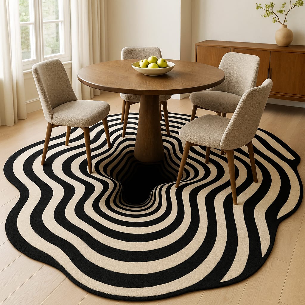 Handtufted pure woollen rug