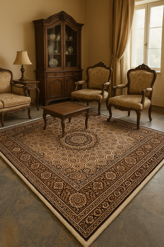 Traditional persian design woollen carpets