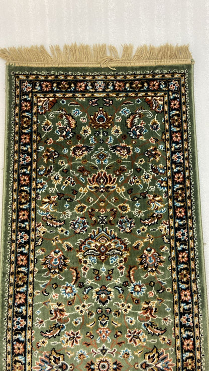 Kashmir silk carpets green